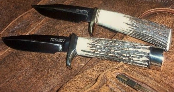 Vintage 1970s Black Stag Horn Handle Knife Sharpener Honer 14” Pointy Tip  30